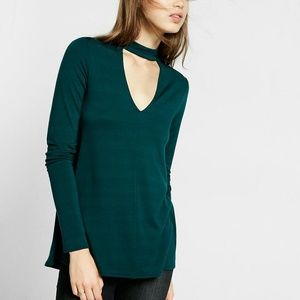 Express Cut Out Trapeze Choker Top